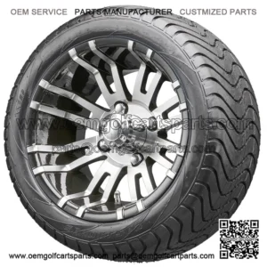 12" RX270 Machined Wheels and Tires Combo