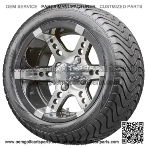 12" RX250 Machined Wheels and Tires Combo