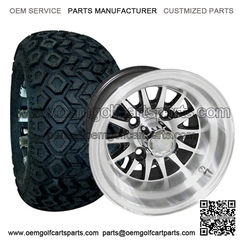 20x10-10" All Terrain Tire & Wheel Combo (20" Tall Pre-Mounted)