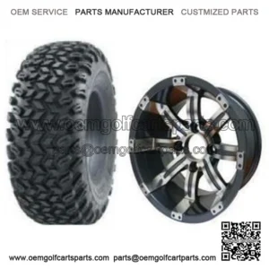 23x10.5-12" All Terrain Tire/Wheel Combo (23" Tall Premounted)