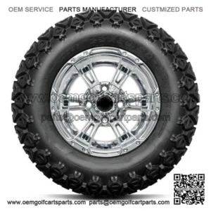 DoubleTake 23x10.5-12" Golf Cart Trail Tire & Wheel Combo (23" Tall Premounted)