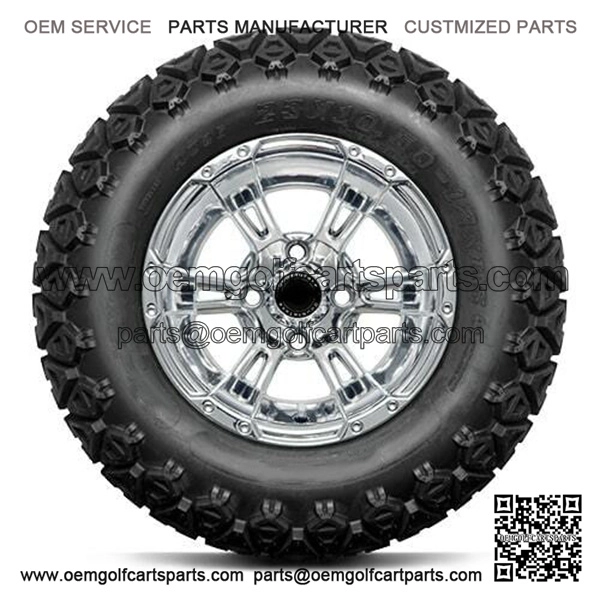 DoubleTake 23x10.5-12" Golf Cart Trail Tire & Wheel Combo (23" Tall Premounted)
