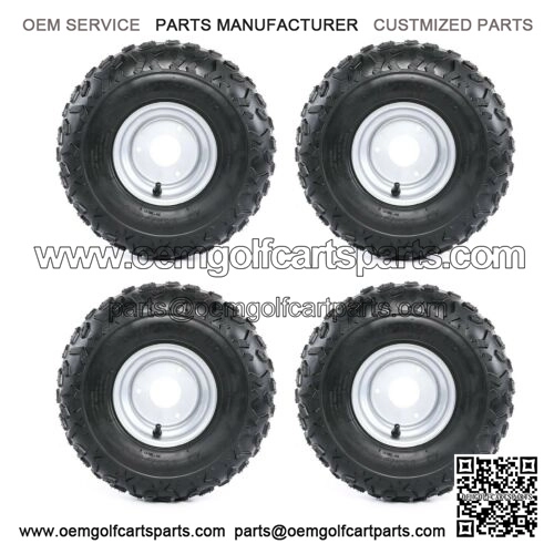 145 70 6 front rear tires with rims atv go kart