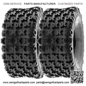 20x11-8 20x11x8 ATV UTV Tires 6 PR Tubeless A027 [Set of 2]