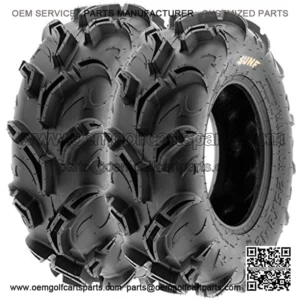 Pair of 2 Warrior AT 26x9-12 ATV UTV Mud & Trail Tires, 6 PR, Tubeless A048