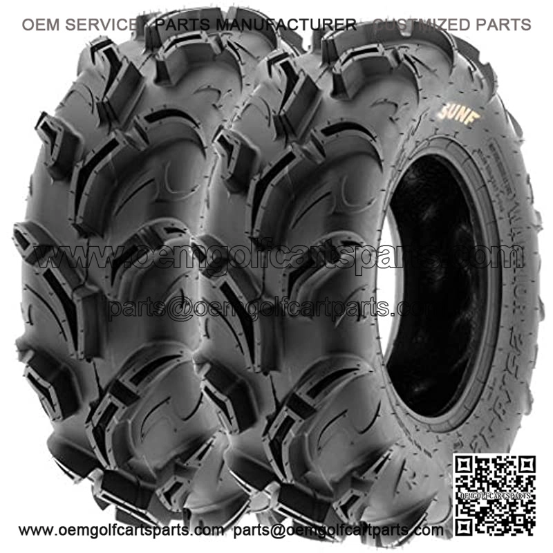 Pair of 2 Warrior AT 26x9-12 ATV UTV Mud & Trail Tires, 6 PR, Tubeless A048