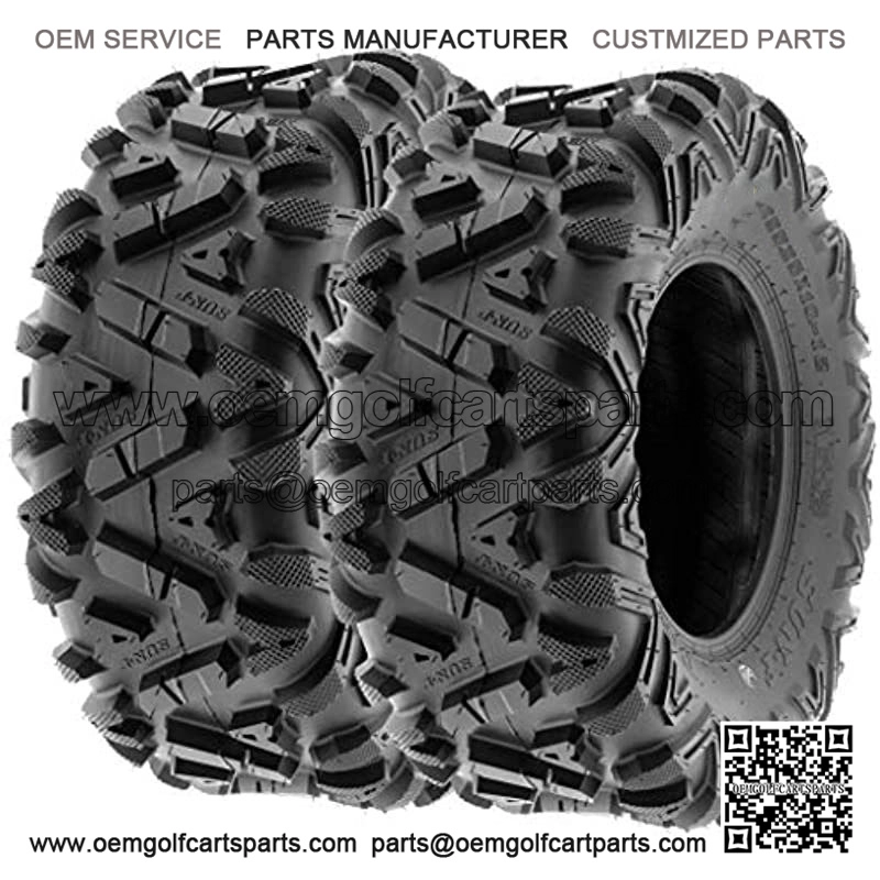 A033 ATV UTV Tires Set of 2 ,6 Ply (25x10-12)