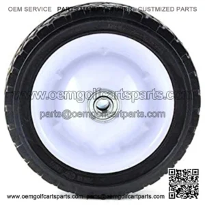 7" Universal Replacement Steel Wheel with 55 lb. Load Rating, Black