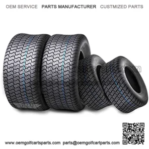 Set 4 WANDA Lawn Mower Turf Tires 15x6-6 Front & 20x10-8 Rear /4PR -13016/13040
