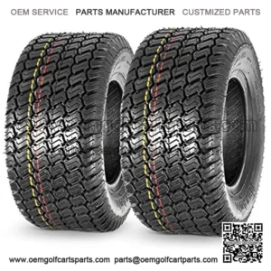 16x7.50-8 16x7.5x8 Turf Saver Lawn Mower Tire 4PLY, Set of 2