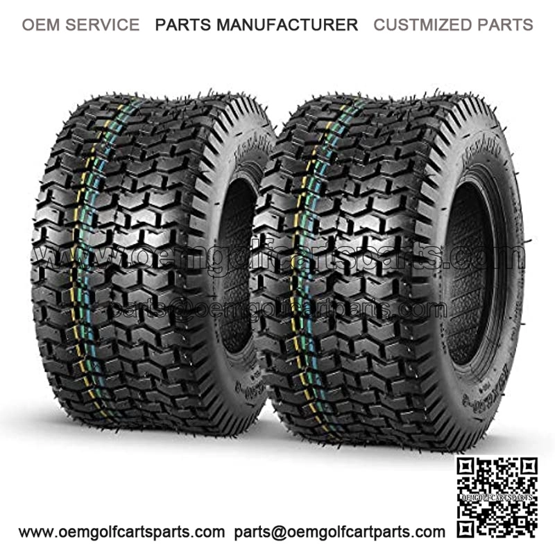 2 Pcs 13x6.50-6 Turf Tire Mower Lawn and Garden Tractor, 4PR