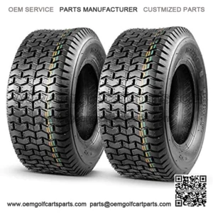 2 Pcs 16x6.50-8 Turf Tires for Lawn Tractor Lawn Mower Riding 4Ply Tubeless