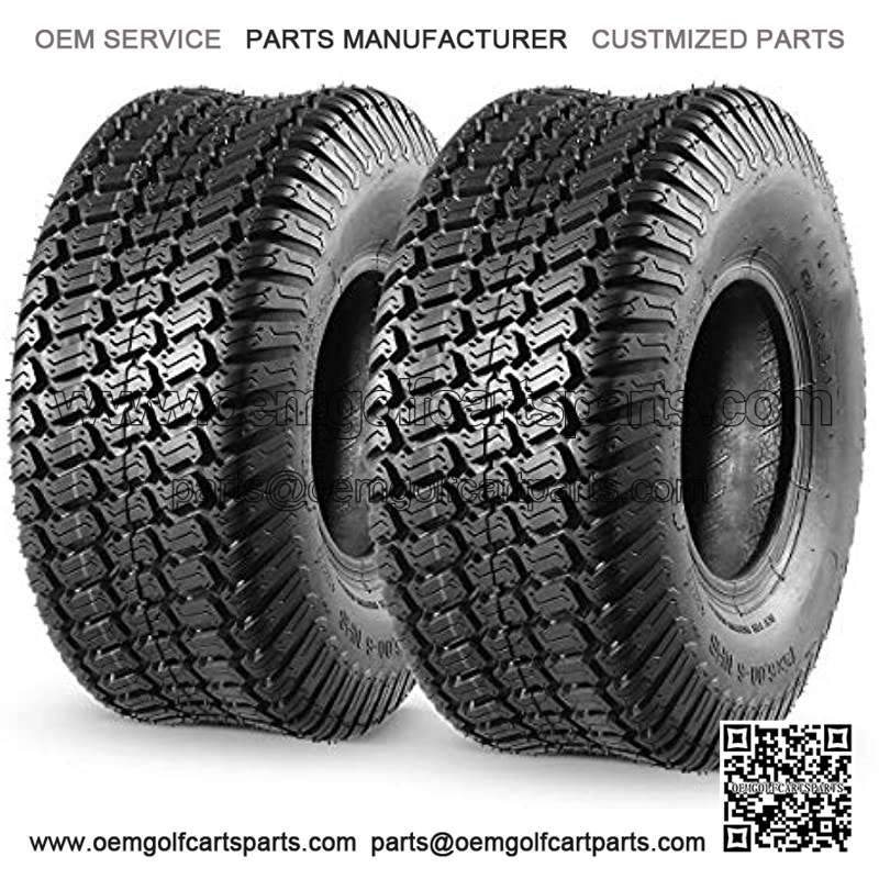 2 Pcs 15x6.00-6 Front Lawn Mower Tire for Garden Tractor Riding Mover, 4PR