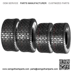 Lawn Mower Turf Tires 15x6-6 Front & 20x8-8 Rear 4PR(2 Front Tires+2 Rear Tires)