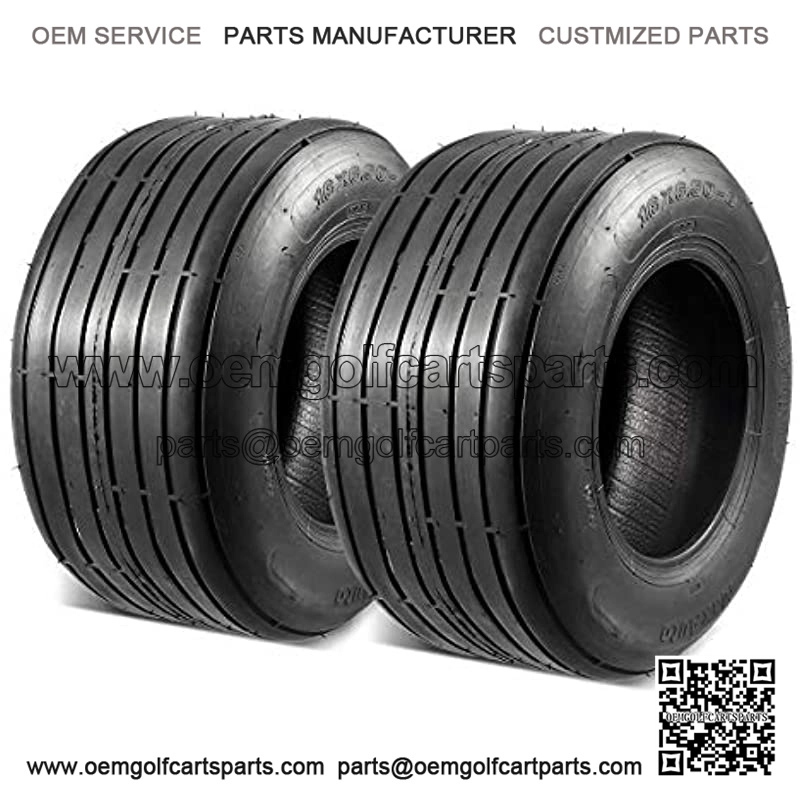 2 Pcs Straight Rib Lawn & Garden Tire - 16x6.50-8
