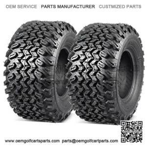 2 Pcs All Trail Tire 22x11.00-10 Lawn Mower Golf Cart Tire for Hilly Terrian 6Ply