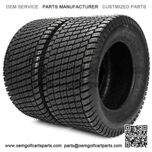 Set of 2 24x12-12 Lawn Mower Garden Turf Tires 8 Ply 24x12x12 Tractor Turf Golf Cart Tubeless Tires