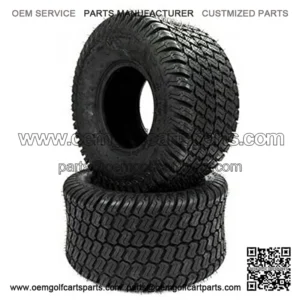 15x6.00-6 Lawn Mower Turf Tires 15x6x6 Lawn Garden Tractor Golf Cart Tires 4PR Tubeless Pack of 2