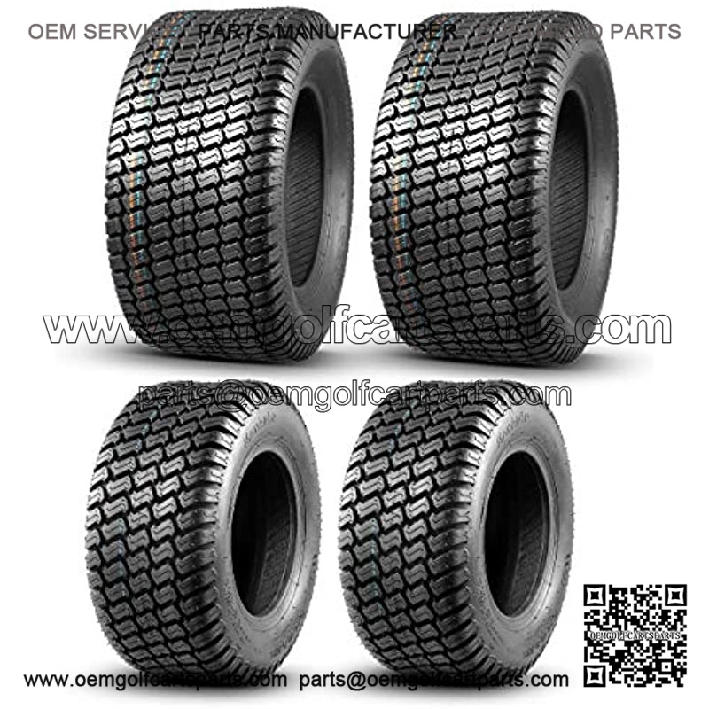 Set of 4 Lawn Mower Turf Tires 16x6.5-8 Front & 23x10.5-12 Rear 4PR Tubeless