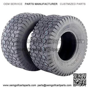 Set of Two 18x8.50-8 4 Ply Golf Cart Turf Tire for Lawn & Garden Mower 18x8.5x8