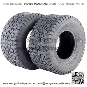 Set of 2 16x6.50-8 Garden Turf Lawn Mower Tire 16-6.50-8 4PR Golf Cart Tractor Turf Tires