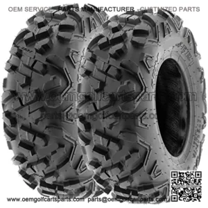 Set of 2 Power.II 19x7-8 ATV UTV Off-Road Tires, All-Terrain, 6 PR, Tubeless A051
