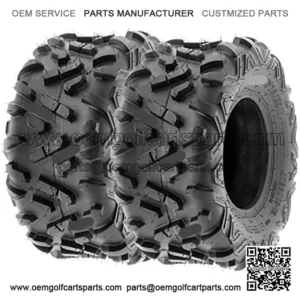 Set of 2 Power.II 22x10-10 ATV UTV Off-Road Tires, All-Terrain, 6 PR, Tubeless A051