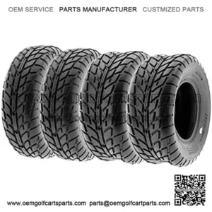 Set of 4 A021 TT Sport ATV UTV Flat Track Tires 25x8-12 Front & 25x10-12 Rear, 6 PR, Tubeless