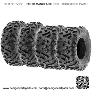 Set of 4 Power.II ATV UTV Tires 23x7-10 Front & 22x10-10 Rear, All-Terrain Off Road, 6 PR, A051