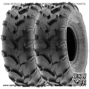 18x7-8 18x7x8 ATV UTV Tires 6 PR Tubeless A003 [Set of 2]