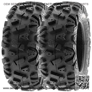 25x10-12 25x10x12 ATV UTV Tires 6 PR Tubeless A033 POWER I [Set of 2]