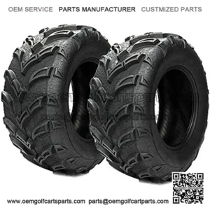 2PCS 25in Rear 25x10-12 ATV Utility UTV Mud Trail Tires fit 12"x8" Rim 6PR Tread Tubeless