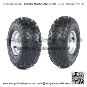 2pcs 6" Wheel 145/70-6 145x70-6 Tire Rim 3 Bolt For Go Kart Golf Cart ATV Buggy