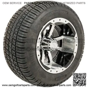 10" Storm Trooper Golf Cart Wheels Mounted on 205/50-10 (18") Tires - Set of 4