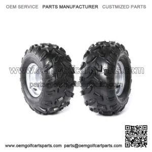 GOLF CART 8" Tire RIM WHEELS 18x9.5-8 KNOBBY TIRES (SET OF 2) 18x9.5x8