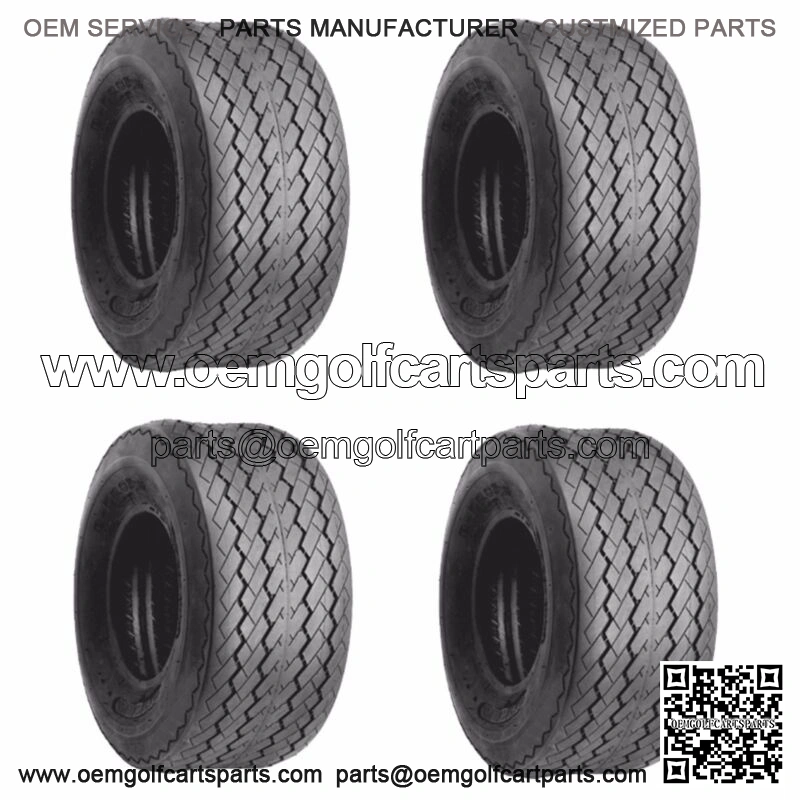 Set of 4 Golf Cart Street Tires 18x8.50-8 Excel Golf Pro Plus 6 Ply DOT Approved