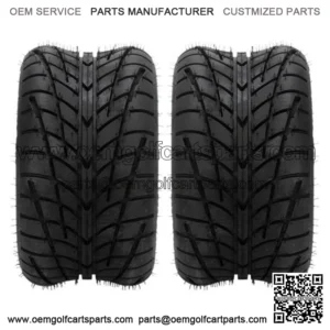Set of 2 205/50-10 DOT Golf Cart Tires Wheels 4 Ply Tubeless 250 50 10