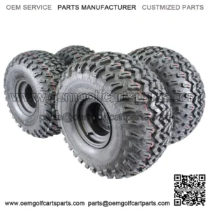 Golf Cart Tire and Wheel Combo, 10" Wheels with 22" Tires - Set of 4