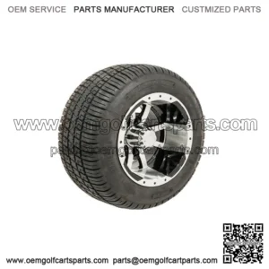 Set of 4 10" Golf Cart Wheels on 205/50-10 (18") Tires