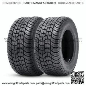 Premium Set 2 205/50-10 Golf Cart Tires 4PR Heavy Duty Tubeless Replacement Tyre