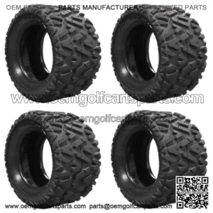 Set of 4  23x10.00-14 Barrage 4 Ply Mud Tires for Golf Cart