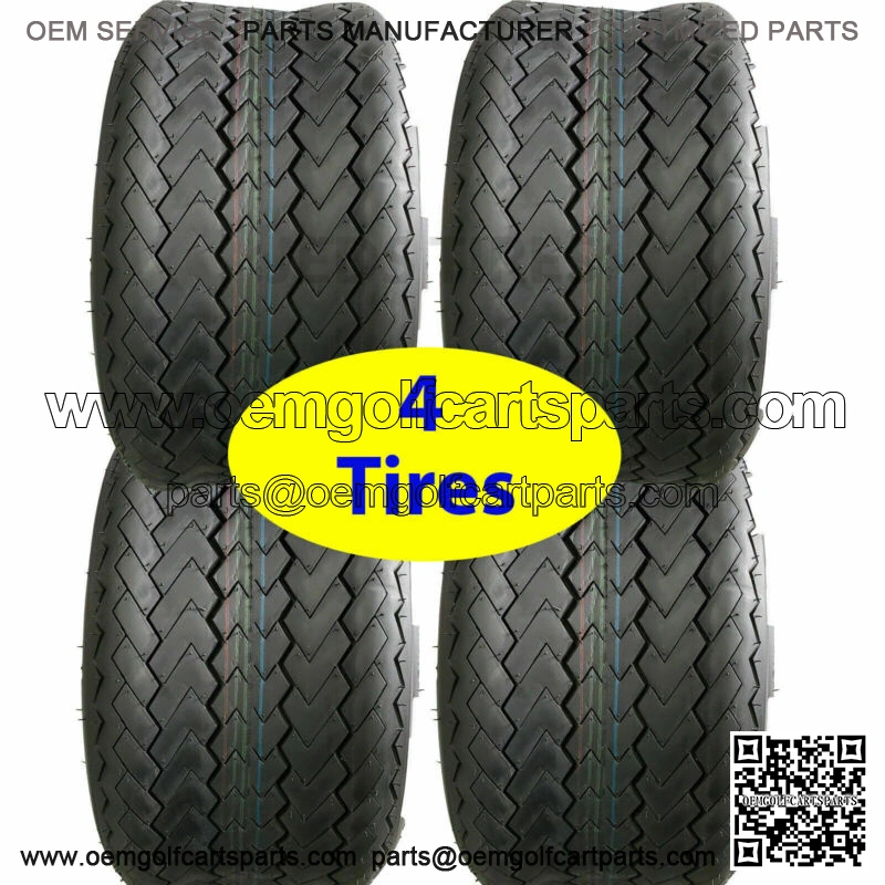 (4) 18x8.50-8 Standard OEM Size Golf Cart Tires Fits EZGO Club Car Yamaha