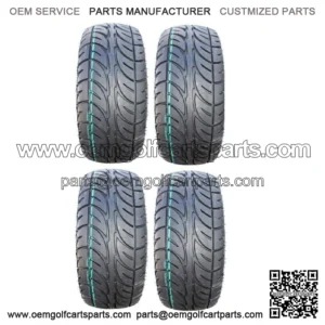 Full set of MotoSport EFX Street Fusion 205x30-14 (4ply) DOT Golf Cart Tires (4)