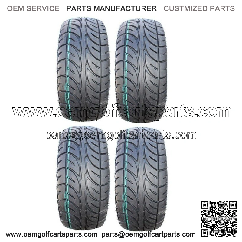 Full set of MotoSport EFX Street Fusion 205x30-14 (4ply) DOT Golf Cart Tires (4)
