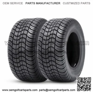 Set Of 2 205/50-10 Golf Cart Tires 205/50/10 4PR Heavy Duty Tubeless Replacement