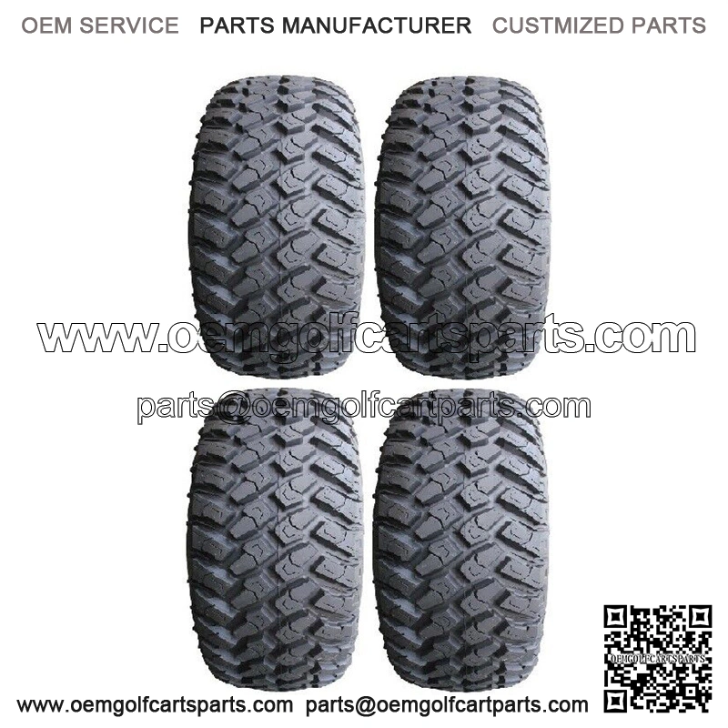 Full set of MotoSport EFX Hammer (4ply) 23x9.5-14 Golf Cart Tires (4)