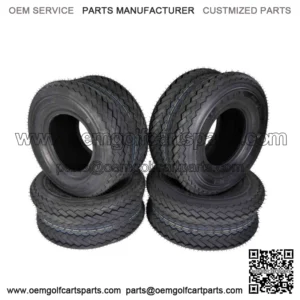 243510L5 18x8.5-8 Hole-N-1 4 Ply Tubeless Golf Cart Turf Tires 4 Pack