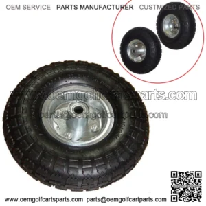 2 NEW 10" AIR Tires Wheels 5/8" Bearing for Dlly/ Go Cart/ Golf Cart/ Tricycle
