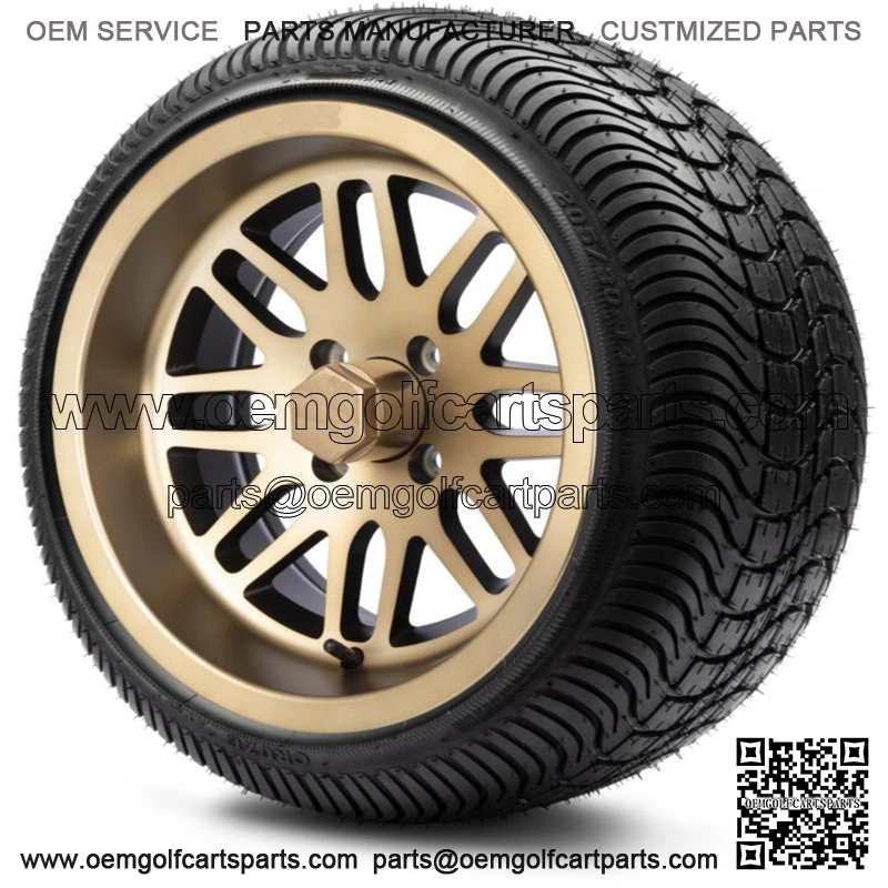 14" Mayhem Bronze Golf Cart Wheels and Tires (205-30-14) Set of 4