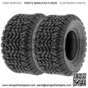 Set of 2, 22x11-10 22x11x10 22-11-10 4PR ATV Golf Cart All Trail Turf Tires